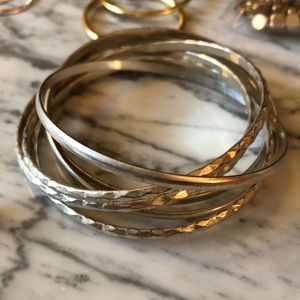 Sterling silver bangle bracelets